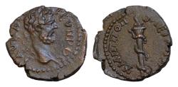 Ancient Coins - THRACE. Philippopolis. Septimius Severus (193-211). AE18mm 4,1g Serpent-entwined torch