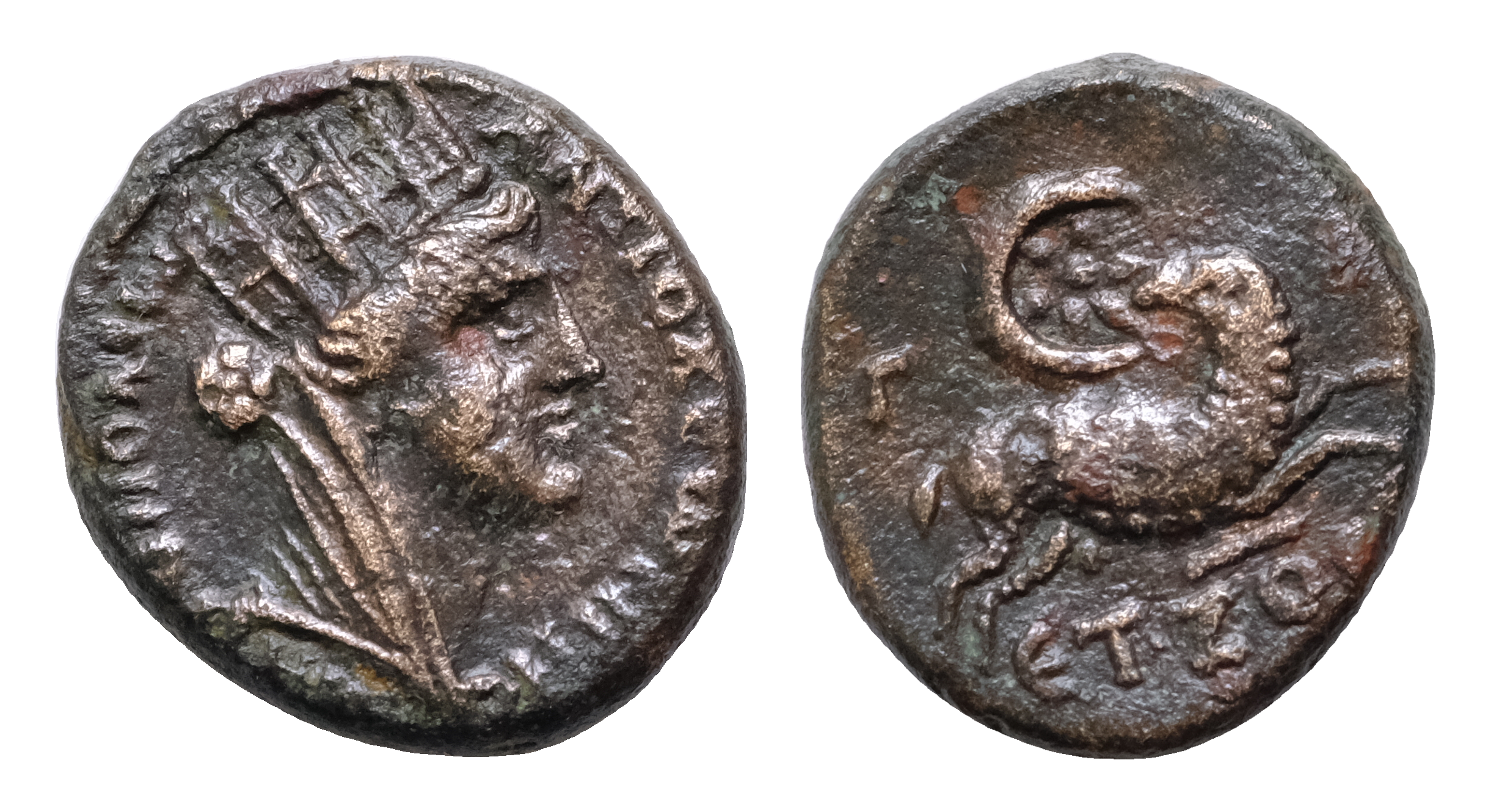 Syria. Seleucis and Pieria. AE 18mm 5,4g. 54-68 AD. Antioch on the