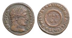 Ancient Coins - Constantine I. AD 307/310-337. Æ Follis 18mm 3g,. Thessalonika  mint, Good Very Fine