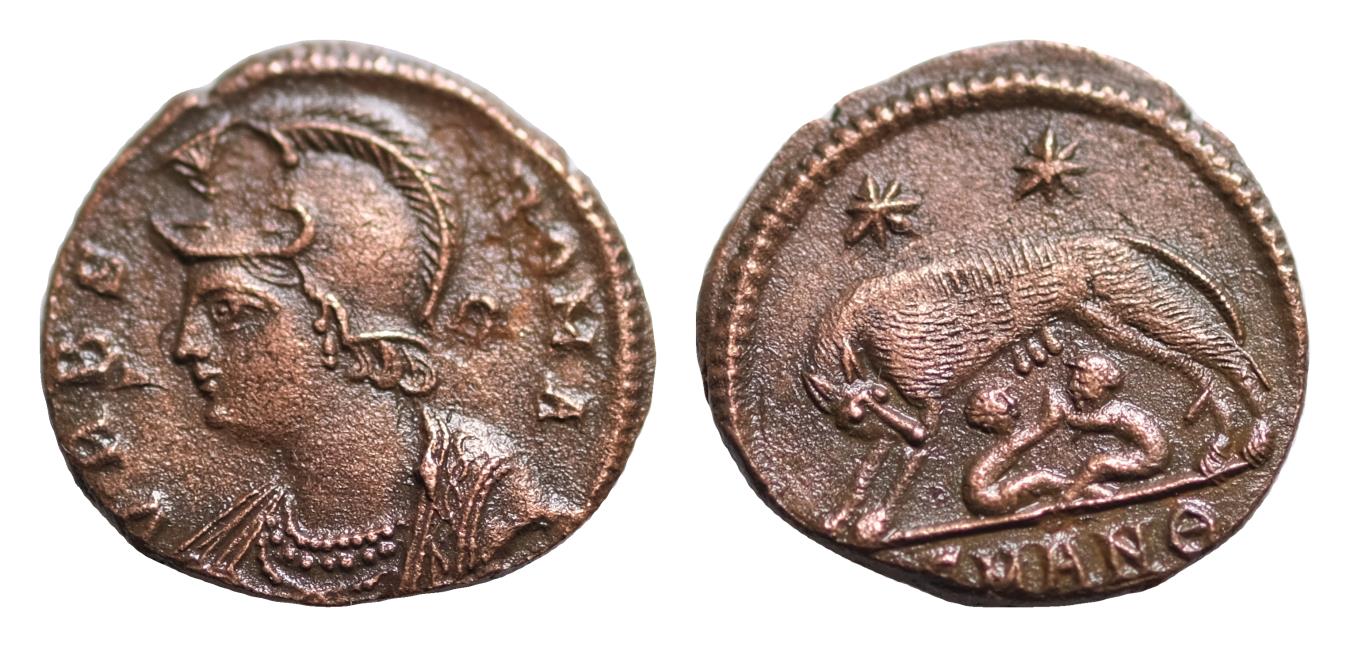 City Commemorative Æ 17mm. 2,8g Struck under Constantine I. AD 330