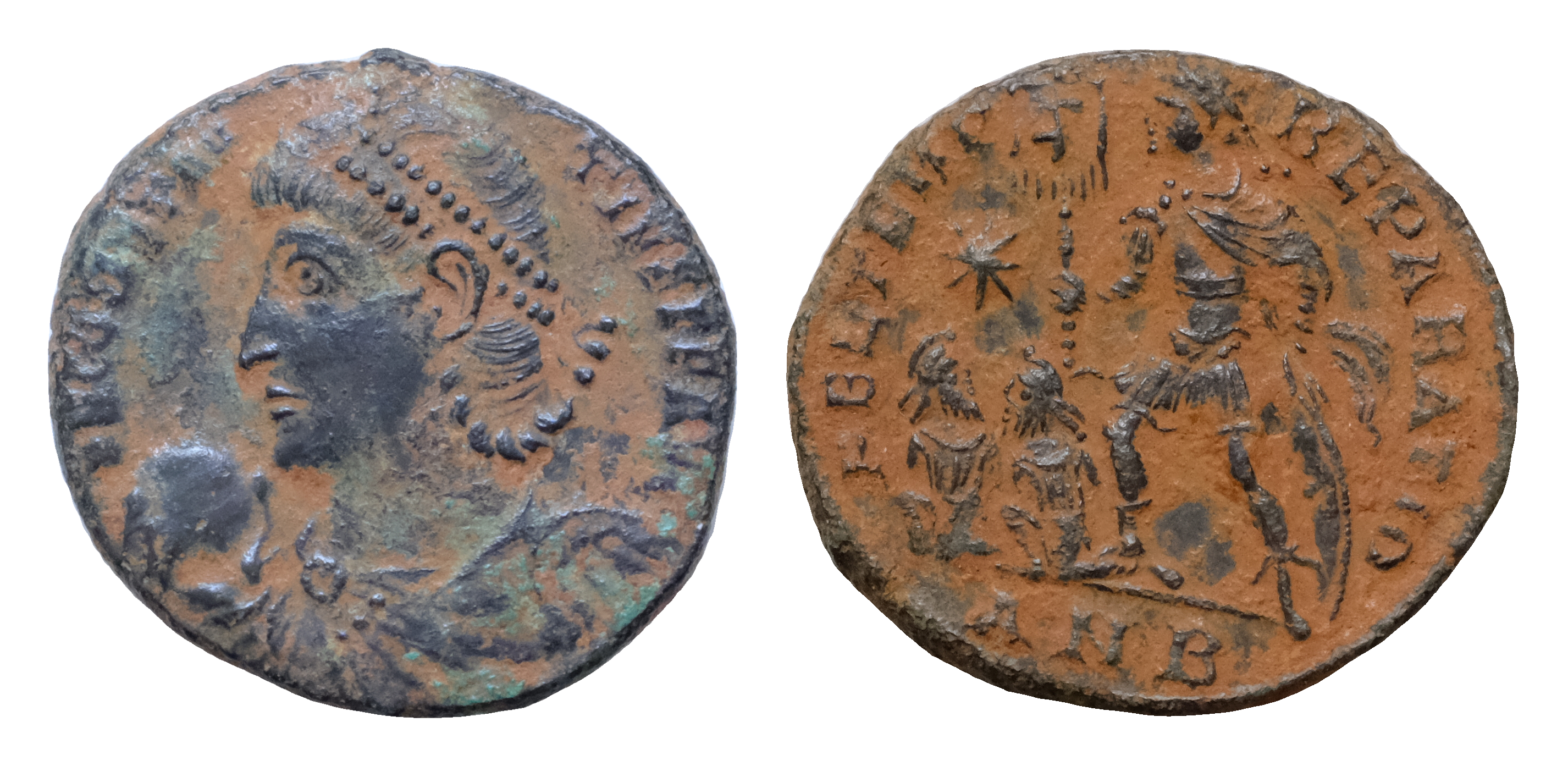 Constantius II AD 337-361. Antioch Follis Æ20mm., 4,3g. DN
