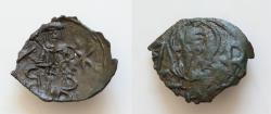 Ancient Coins - Andronicus III Palaeologus. 1328-1341. Æ Trachy 17-19mm, 0,8g. Thessalonica mint.