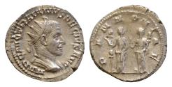Ancient Coins - Trajanus Decius AD 249-251 Rome Antoninianus AR 21mm 3,3g. IMP C M Q TRAIANVS DECIVS AVG, radiate, draped and cuirassed bust of Trajan Decius to right PANNONIAE, the two Pannoniae