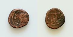 Valentinian II AD 375-392. Antioch Follis Æ 17mm., 2,4g. D N