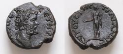 Ancient Coins - Thrace. Augusta Trajana. Septimius Severus AD 193-211. Bronze Æ18mm, 4,8g Appolo str.l., holding patera