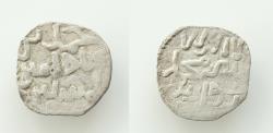 World Coins - Muhammad bin' Abbad, BI Kharruba Sicily, Entella. Revolt of Muhammad bin' Abbad (1220-1222), BI Kharruba or fraction of Dirhem, Entella, 1220-1222 (15 mm, 0.7 g)