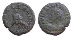 Ancient Coins - Thrace, Anchialus. Maximinus I Thrax. A.D. 235-238. AE18mm 3,6g Hercules wrestling the Namean lion right, arrow and quiver to left.