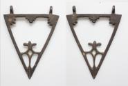 World Coins - Medieval builder’s instrument – a ruler, bronze, 14th-15th century A.D. L=140x95mm 92gr.  Masonic sign !!!