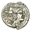 Ancient Coins - Ti. Veturius AR denarius, 137 BC. Crawford 234/1