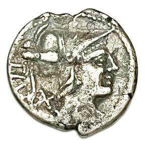 Ancient Coins - Ti. Veturius AR denarius, 137 BC. Crawford 234/1