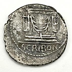 Ancient Coins - L. Scribonius Libo AR Denarius, 62 BC. Crawford 416/1a