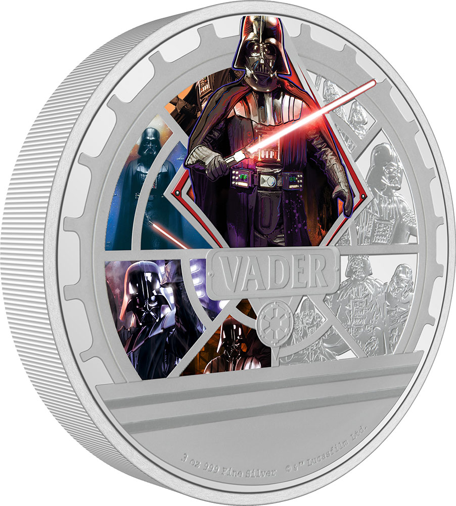 DARTH VADER Star Wars Classic 3 Oz Silver Coin 10$ Niue 2023 | Mints