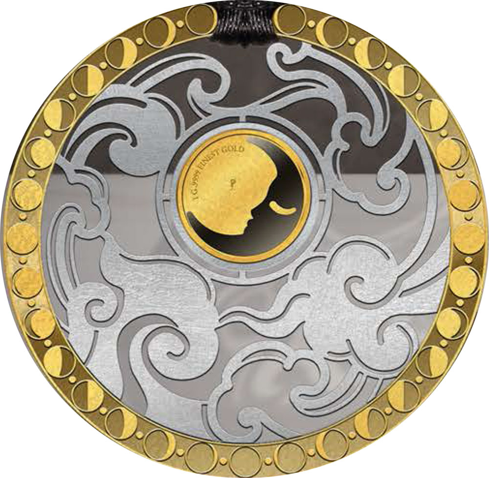 MOON Symbols of Life Gold and Silver Coin 10$ Barbados 2022 | Mints