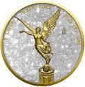 Mints Coins - LIBERTAD Diamond Dust Gold 1 Oz Silver Coin Mexico 2023