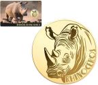 Mints Coins - AFRICAN RHINOCEROS 1/1000 Oz Gold Coin 3000 Francs Chad 2024