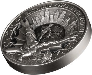 BATMAN DARK KNIGHT 10 Oz Silver Coin 10$ Barbados 2024 | Mints