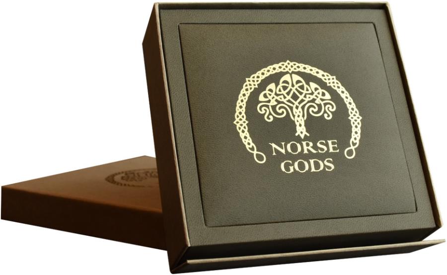 LOKI Norse Gods Gold Plating 2 Oz Silver Coin 1$ Cook Islands 2022