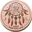Mints Coins - DREAMCATCHER Native American Myth 5 Oz Copper Coin 1$ USA 2025