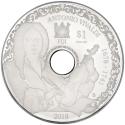 Mints Coins - ANTONIO VIVALDI Playable CD Proof Silver Coin 1$ Fiji 2018