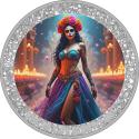 Mints Coins - DANCING QUEEN Dia de los Muertos 1 Oz Silver Coin 1000 Francs Cameroon 2025
