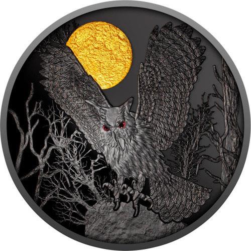 Mints - OWL Night Hunters Silver Coin 500 Francs CFA Cameroon 2022