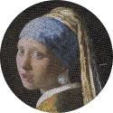 Mints Coins - GIRL PEARL EARRING Vermeer Great Micromosaic Passion 3 Oz Silver Coin 20$ Palau 2019