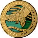 Mints Coins - MALACHIT EAGLE 1/2 Oz Gold Coin 500 Francs Congo 2024