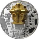 Mints Coins - SAN PIETRO IN VATICANO Full Sculpture 1 Oz Silver Coin 1000 Francs Gabon 2025