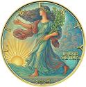 Mints Coins - LIBERTY COLORCURRENCY 1 Oz Silver Coin 1$ USA 2025