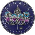 Mints Coins - BIG FAMILY ANTIQUE Bejeweled Maple Leaf 1 Oz Silver Coin 5$ Canada 2021