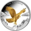 Mints Coins - PEREGRINE FALCON World Wildlife Gilded 1 Oz Silver Coin 20 Francs Congo 2024