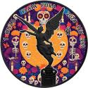 Mints Coins - SUGAR SKULL JOY Purple Dia de los Muertos Libertad 1 Oz Silver Coin Mexico 2024