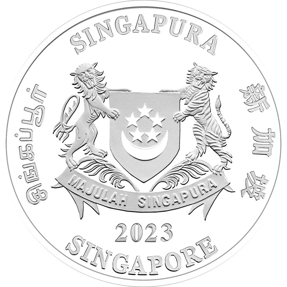 Rabbit lunar year silver coin 2 singapore 2023 mints