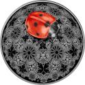 Mints Coins - LADYBIRD Entoma Coloured 2 Oz Silver Coin 25$ Liberia 2024