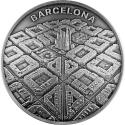 Mints Coins - BARCELONA Labyrinth From Drone Eye View 2 Oz Silver Coin 2000 Francs Cameroon 2021