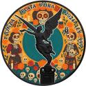 Mints Coins - SUGAR SKULL JOY Orange Dia de los Muertos Libertad 1 Oz Silver Coin Mexico 2024