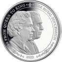 Mints Coins - FROM QUEEN TO KING The Royal Succession 1 Oz Silver Coin 5$ Barbados 2022