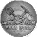 Mints Coins - CALIFORNIA GOLD RUSH Anniversary 1 Oz Silver Coin 2000 Francs Cameroon 2023