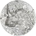 Mints Coins - RHINO Silver Burst 3 Oz Silver Coin 20$ Cook Islands 2025