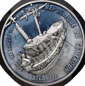 OASIS 2000 　【限定200枚】2025　£2　ポンド　硬貨　限定 ATLANTIS Forgotten Civilization Antique 2 Oz Silver Coin 2000