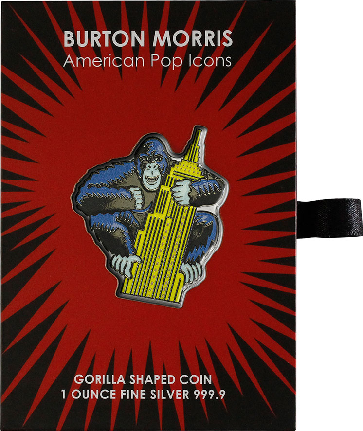 2023 ニウエ 1オンス Burton Morris ゴリラ シルバー  GORILLA Burton Morris 1 Oz Silver Coin 2$ Niue 2023 | Mints