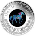 Mints Coins - YEAR OF THE HORSE Australian Opal 1 Oz Silver Coin 1$ Australia 2026