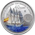 Mints Coins - JUAN SEBASTIÁN DE ELCANO Princess Leonor Silver Coin 40€ Euro Spain 2025