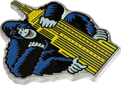 2023 ニウエ 1オンス Burton Morris ゴリラ シルバー コイン 2023