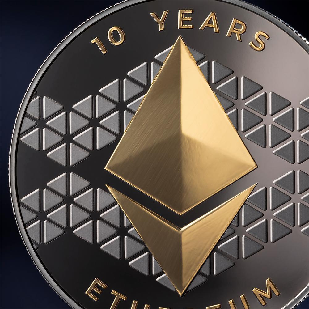 ETHEREUM 1 Oz Silver Coin 0,001 Ether United Crypto States 2025
