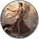 Mints Coins - ROME Imperial Women Liberty 1 Oz Silver Coin 1$ USA 2024