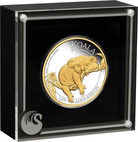 Mints - AUSTRALIAN KOALA 15th Anniversary 3 Oz Silver Coin 3$ Australia 2022