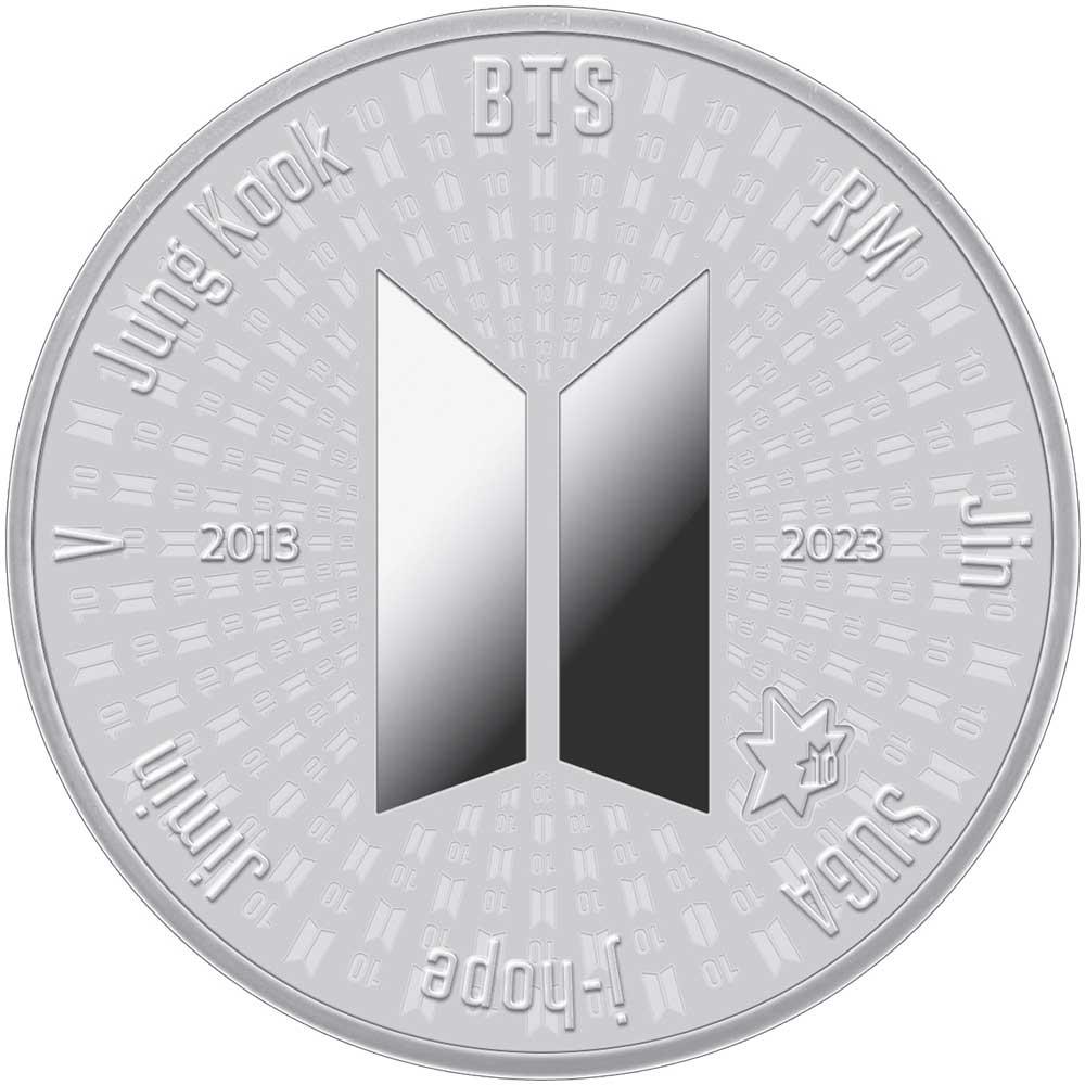 BTS 10th Anniversary Silver Medal Korea 2023