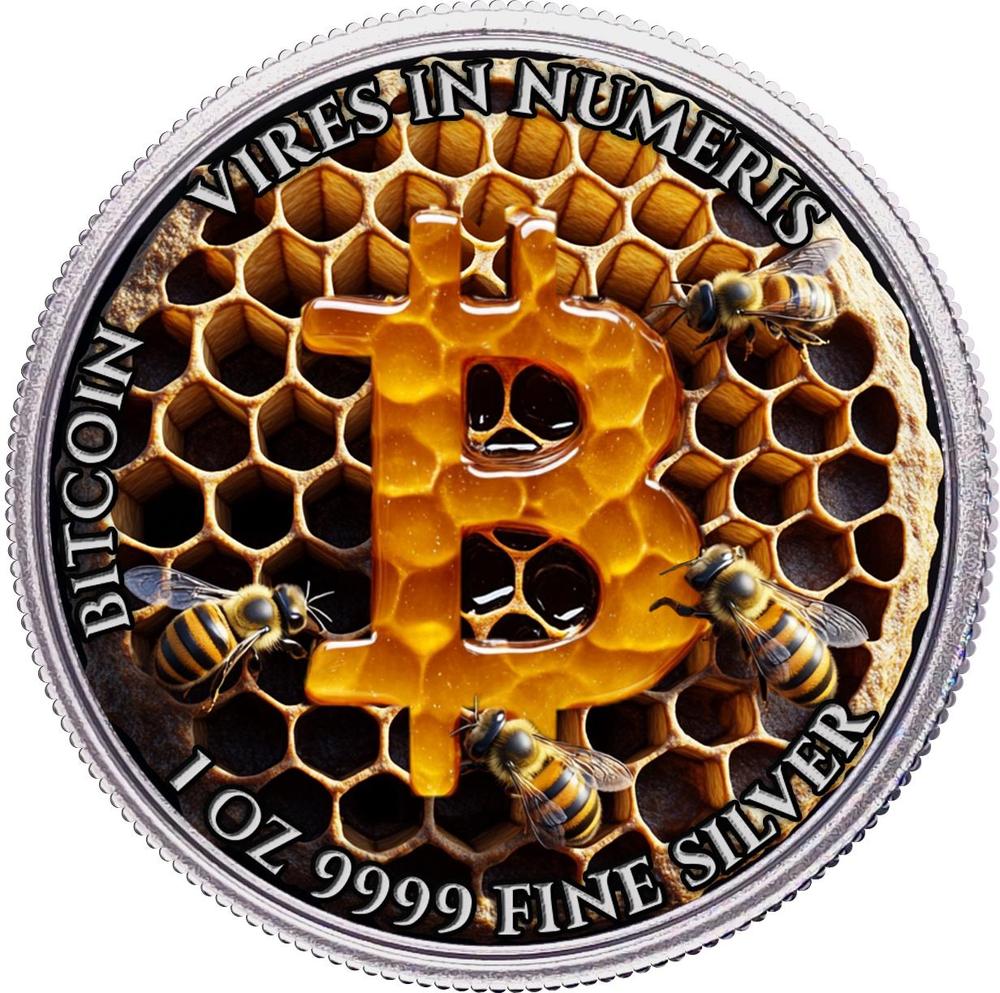 BEE Bitcoin 1 Oz Silver Coin 2$ Niue 2024 | Mints