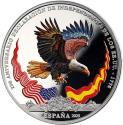 Mints Coins - CARLOS III AND GEORGE WASHINGTON Revolutionary War 250th Anniversary Silver Coin 10€ Euro Spain 2025